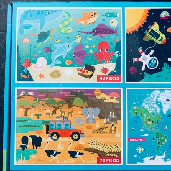 NWT Chuckle & Roar Kids 4 Pack Puzzle Set - Picture 2 of 7